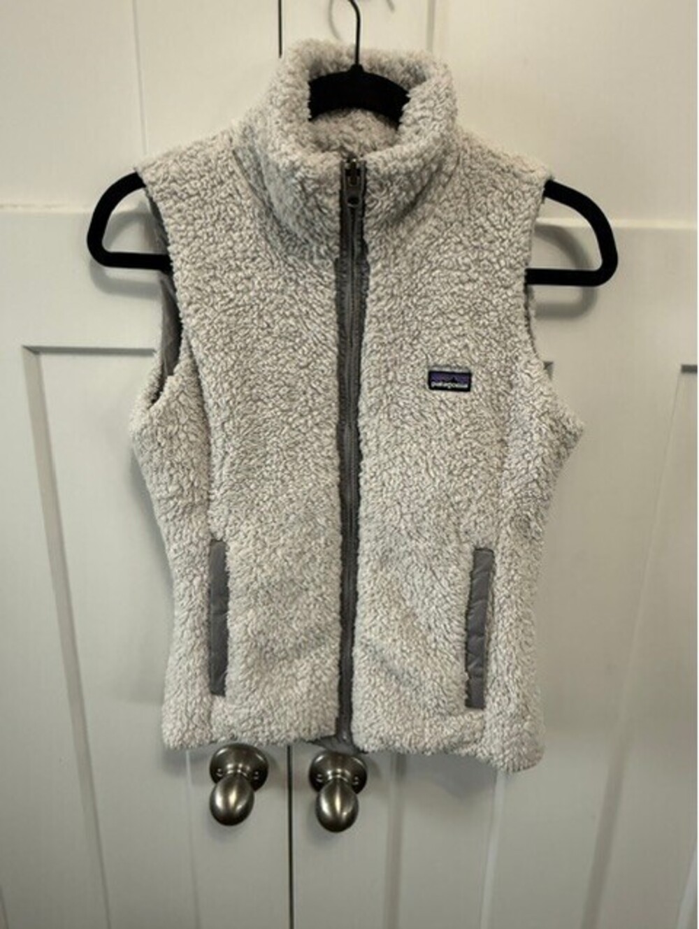 Patagonia Los Gatos reversible gray fleece vest size Small